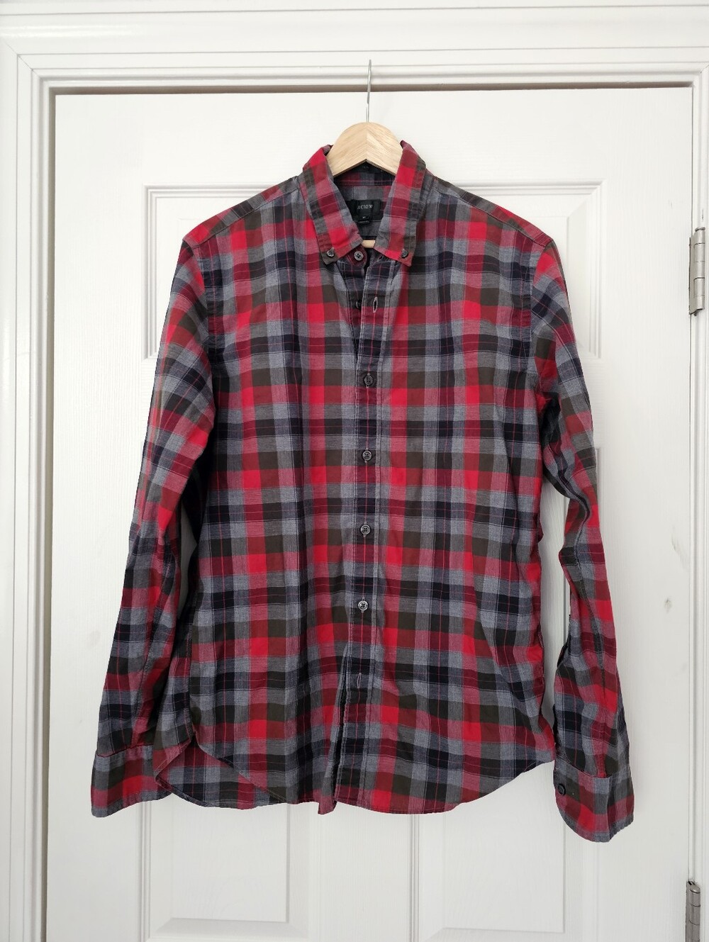 J.Crew Slim Plaid Cotton Button Down